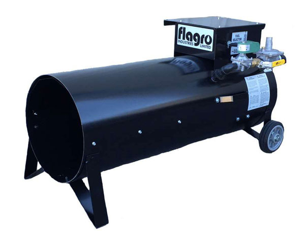 Propane store construction heater